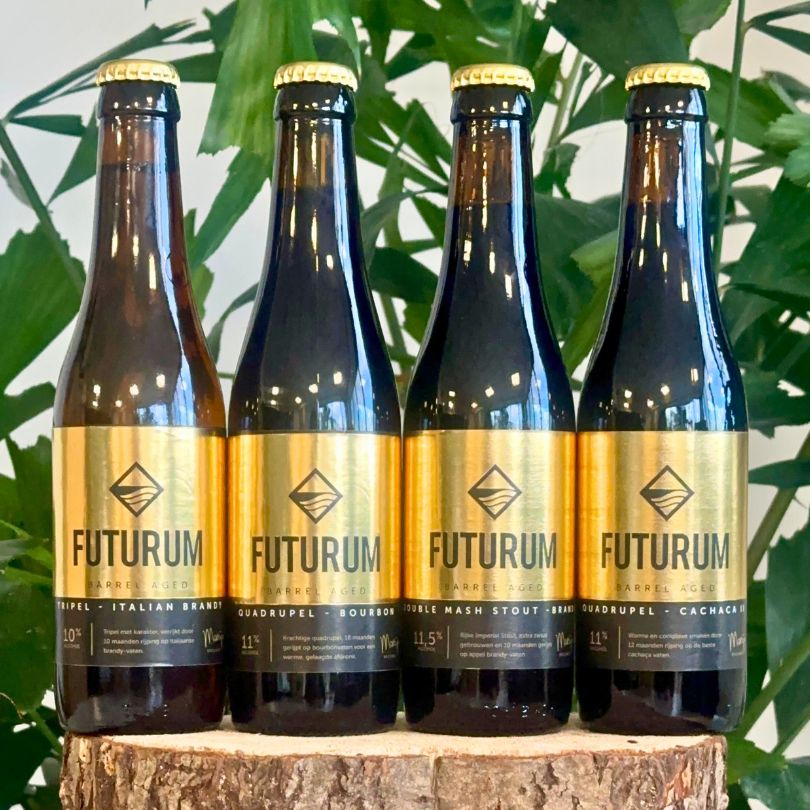 Barrel Aged Proeverij met vier luxe bieren in een zwarte cadeauverpakking