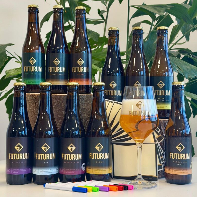 Vaderdagpakket meest gekozen Proost op papa. Ontwerp eigen etiket