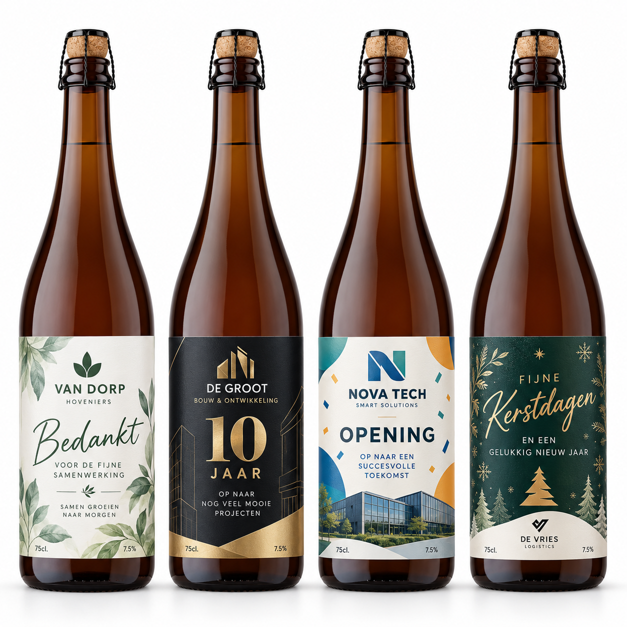 75cl bier met eigen etiket